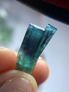 Natural Bi Color Tourmaline Rough <b>Crystal</b> Double Terminated Afghanistan Gemstone Faceting Cutting Quality Collector Piece - Product Image 3