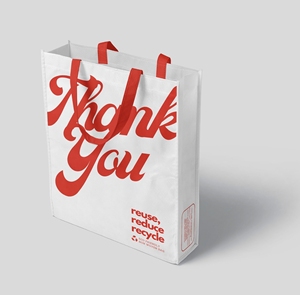 Bolsa de compras de tela no tejida ecológica al por mayor, reutilizable, con impresión de logotipo personalizado según los requisitos del fabricante - Product Image 1