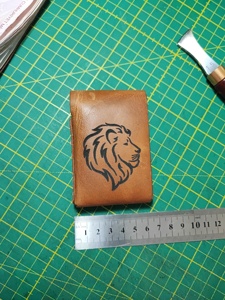 Cartera de Cuero Personalizada sin Costuras, Minimalista, Delgada, Tarjetero de Cuero Genuino sin Costuras, Caja de Regalo para Hombre SLW-0053 - Product Image 3