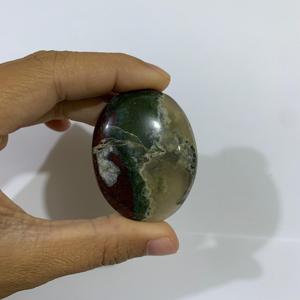 หินคริสตัลมอสอาเกตหลากสีธรรมชาติ 35x45x15 มม. หินบำบัดขัดเงา - Product Image 3