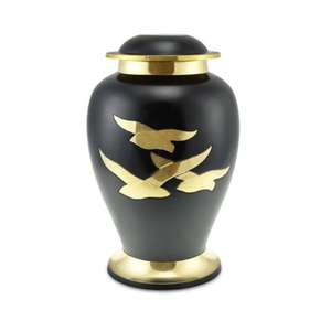 Urna Funeraria Estilo Hoja de Arce Dorada, Forma de Domo, Urnas para Adultos, Precio de Fábrica, Últimos Modelos de Urnas Funerarias, Proveedor de Artículos Funerarios - Product Image 5