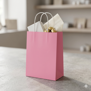 Personalized Eco-Friendly <b>Biodegradable</b> Cotton Rope Handle Food Storage Paper Bags Design Custom Colors Durable Kraft Bag - Product Image 6