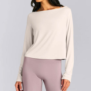 Ensemble deux pièces OEM/ODM pour femme, coupe classique, vêtements de sport, yoga, extérieur, formel, séchage rapide, tricoté, en Spandex/Coton, avec gilet - Product Image 1
