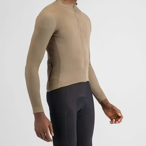 Maillot de cyclisme unisexe à manches longues, personnalisable avec nom et logo, sublimation, 100% polyester, extensible et à séchage rapide - Product Image 3