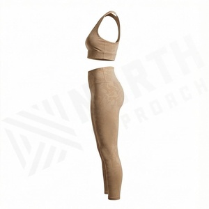 Custom Arrival Yoga Set For Women Fitness Training Workout Apparel <b>Thin</b> <b>Straps</b> Sports <b>Bra</b> Leggings Activewear Suits - Product Image 3