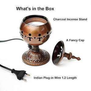 Quemador de Incienso Metálico de Calidad de Exportación para Uso Religioso con Base Estable, Diseño Ecológico Hecho a Mano, Bajo Costo, M/S SHAAD HANDICRAFTS - Product Image 2