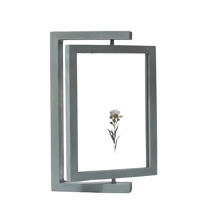 Best Handcrafted Eco-Friendly Durable Rustic Mango Wood Photo <b>Frame</b> with <b>Grey</b> Finish for Tabletop Display - Product Image 2