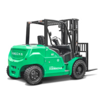 Chariot élévateur à fourche à batterie lithium 4 roues de 6, 7, 8, 9 et 10 tonnes pour la manutention industrielle des matériaux