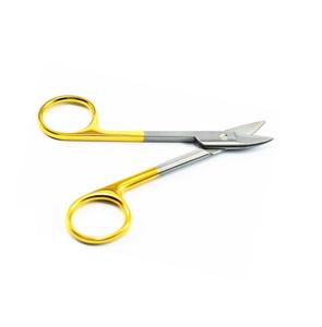 Tijeras Crown de 10.5 cm, Punta Recta y Curva, Acero Inoxidable, Instrumento Quirúrgico Manual Clase I, Juego de Instrumentos Quirúrgicos con Certificación CE para Uso Hospitalario - Product Image 6