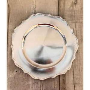 Plato de Presentación de Latón Estilo Floral, Artículos para Eventos, Platos Personalizados, Reutilizables, Aptos para Alimentos, Precio de Fábrica - Product Image 1