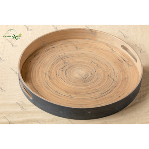 Plateau de service en bambou naturel OEM/ODM-Conception personnalisable et durable imperméable pour restaurants hôtels Utilisation durable de la restauration à domicile - Product Image 6