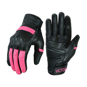 Women Pink <b>Black</b> Motorcycle Riding Gloves Racing Biker Protective Gloves <b>Touch</b> Screen Sports Gloves - Product Image 1
