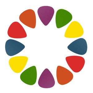 Set di 12 Plettri Standard per Chitarra Acustica ed Elettrica, Accessori per Strumenti a Corda - Product Image 1