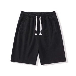 Shorts de sport décontractés pour hommes, personnalisables avec logo, 100 % coton, séchage rapide, taille élastique avec cordon de serrage, pour l'été, la gym et le streetwear - Product Image 6