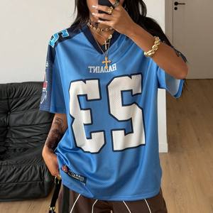 Camiseta Deportiva Extra Grande para Mujer, Estilo Urbano, con Número 23, Transpirable, Informal, Inspirada en el Fútbol Americano - Product Image 2