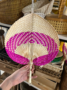 Dragonex Wholesale Eco-Friendly Handmade Seagrass Bamboo Hand <b>Fan</b> Customized Color Logo Vietnam Made <b>Wall</b> Mounted Home <b>Decor</b> for - Product Image 4