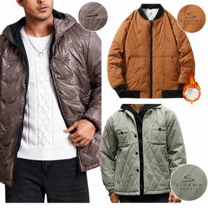 Custom logo Winter 90 <b>White</b> Duck Down Men's <b>Jackets</b> Green Brown Luxury Brand Puffer <b>Jacket</b> - Product Image 1