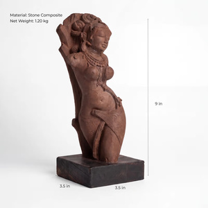 Sculpture Salabhanjika |   Réplique de sculpture de temple indien du Xe siècle, provenant d'un musée d'art - Product Image 5