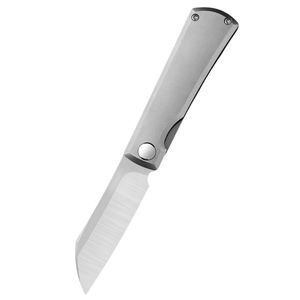 Couteaux pliants en gros avec lame à motif Damas et manche métallique décoratif avec construction pivotante sécurisée - Product Image 1