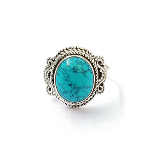 แหวนดีสีฟ้าคราม3.8กรัมเครื่องประดับที่สง่างาม - Product Image 2