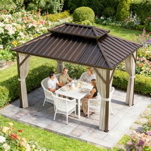 Gazebo/Pergola da Giardino con Tettoia per Ombra e Comfort all'Aperto - Product Image 6