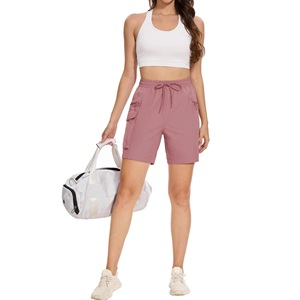 Shorts à poches zippées pour femmes, vêtements d'extérieur, vêtements de sport, randonnée, shorts pratiques pour femmes, protection UV - Product Image 1