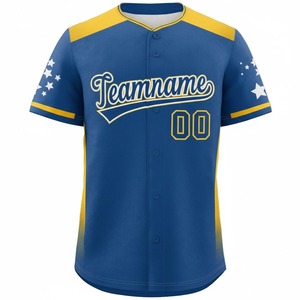 Camiseta Deportiva de Secado Rápido con Cuello en V y Botones para Jóvenes, Uniformes de Béisbol y Sóftbol, Camiseta de Béisbol Personalizada - Product Image 6