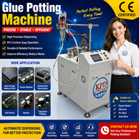 Máquina de envasado de pegamento AB semiautomática de dos componentes para resina epoxi, poliuretano y silicona, dispensadora de pegamento para electrónica automotriz