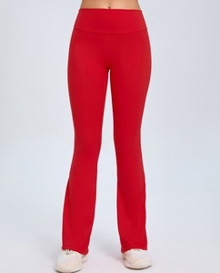 Lovely Women <b>Flared</b> <b>Leggings</b> Scrunch Butt Yoga Pants Multi Color Available High Waist Tights with Pockets Fitness Gym Wear New - Product Image 2