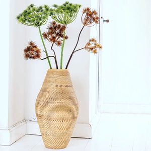 Living Room Hotel Decor Table Floor Vase <b>Large</b> Home Decor Bohemian Rattan Vases for <b>Artificial</b> <b>Flowers</b> - Product Image 5