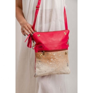 Bolso bandolera de cuero de vaca genuino LW para mujer, estilo de vestido portátil de una sola manija Vintage con patrón de piedra, producto auténtico - Product Image 3