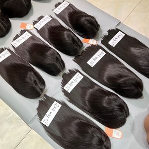 Pelucas de cabello humano vietnamita de buena calidad hueso recto Color Natural 12A grado cutícula completa alineada - Product Image 1