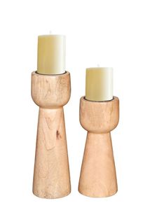 Porte-bougie décoratif en bois fait main, écologique et durable, pour décorations de mariage et d'anniversaire, support à bougies multi-usages - Product Image 5