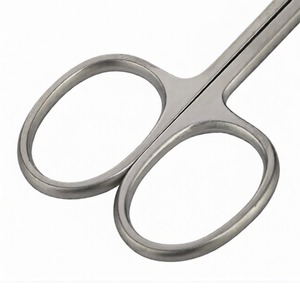 Tijeras para Cutículas de 3.5 Pulgadas con Punta Curva en Forma de Flecha, Anillo Grande, Acero Inoxidable, Herramienta Profesional para Manicura - Product Image 4