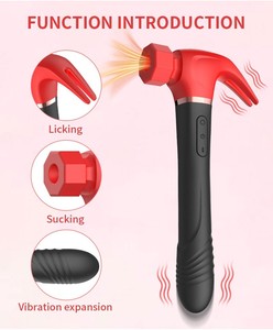 Marteau de massage vibrant en silicone pour femme, outil de soin corporel en plastique pour la taille et les mains, simulation de massage pour chambre d'hôtel - Product Image 2