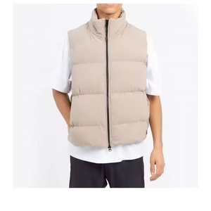 2025 Custom Men <b>Jacket</b> Fashion Winter Wear Down Puffer <b>Jacket</b> <b>Packable</b> Vest Half Sleeveless <b>Jacket</b> for Men - Product Image 1