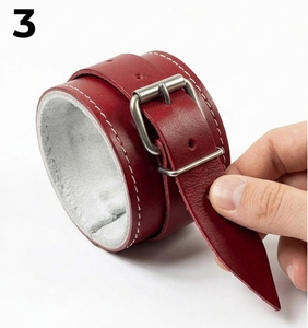 Correas de tobillo de cuero para máquina de cable, correas de ejercicio para culturismo con protección de palma, correas de tobillo deportivas ajustables - Product Image 5