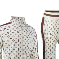 Survêtement Imprimé Uni à Capuche Décontracté Réversible Imperméable pour Homme en Polyester/Nylon Polaire Respirant pour Jogging et Course Automne
