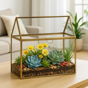 Caja de Vidrio de Diseño para Anillos de Boda, Caja de Vidrio con Forma de Casa, Organizador de Joyas, Decoración de Mesa a un Precio Razonable - Product Image 4