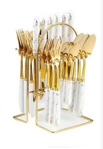 Juego de Cubiertos de Acero Inoxidable Premium, Vajilla Duradera, Tenedor, Cuchara, Cuchillo, Ecológico, Moderno, Esencial para la Cocina y el Comedor - Product Image 2