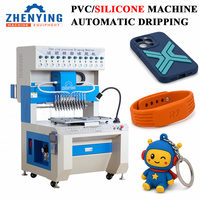 Machine automatique de fabrication de porte-clés en silicone souple 3D avec distributeur de 12 couleurs pour la création de coques de téléphone et de bracelets en silicone