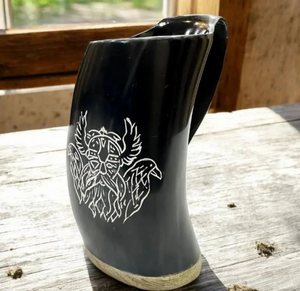 Taza Clásica de Cuerno de Búfalo Pulido Hecha a Mano, Ecológica y Duradera, con Forma Natural y Estilo Encantador para Regalos Empresariales - Product Image 2