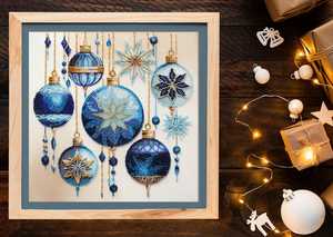 Ornement de Noël traditionnel en coton brodé fait main pour arbre de Noël – Écologique et durable 15 cm - Product Image 2