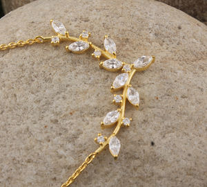 Collier en argent 925 plaqué platine de luxe, serti de zircone cubique de forme marquise vintage, fait à la main, breloques, AAA+, unisexe, bijoux d'anniversaire - Product Image 5