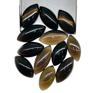Cuarzo Ahumado Natural de 21-26 mm, Cabujón Marquise, Piedras Preciosas Sueltas, Cuarzo Ahumado, Precio al por Mayor, Lote a Granel para la Fabricación de Joyas - Product Image 6