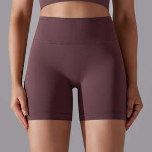 Shorts Deportivos de Compresión de Cintura Media para Mujer, con Bolsillos Laterales y Control de Abdomen, Ropa Deportiva - Product Image 1