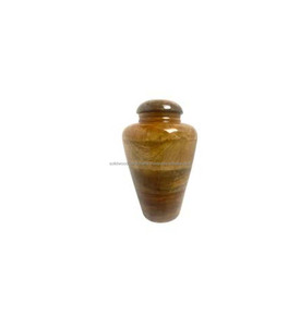 SWH Arabian Style Wooden Cremation Funeral Urn <b>Box</b> <b>for</b> Adult Human <b>Ashes</b> Keepsake Memorial Monument - Product Image 1