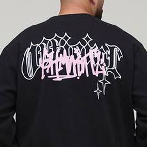 เสื้อสเวตเชิ้ตพิมพ์ลายตามสั่งสำหรับผู้ชาย แขนยาว สตรีทแวร์ OEM เสื้อผ้าลำลอง ออกแบบเองได้ เสื้อผ้าแฟชั่น - Product Image 4