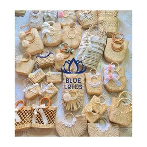 Bolsa de Cesta de Jacinto de Agua 2026 de Calidad Confiable para Compras y Playa, Artesanía de Fibra Tejida a Mano, Material Limpio y Seguro - Product Image 1