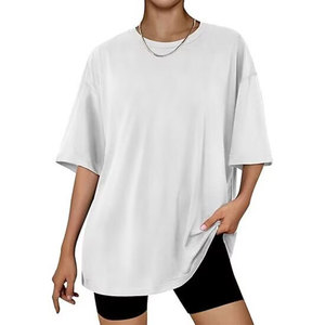 Comfortable Oversized Women's Short Sleeve Sportswear Tee Quick Drying Gym Shirt In All Colors - Product Image 2